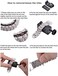 FitTurn Bands Compatible with Fitbit Luxe Metal Stainless Steel Watch Band Replacement Classic Durable Solid Link Accessory Buckle Metal Strap Wrist Band for Luxe Fitness Wellness Tracker.