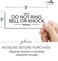 Reilly Originals 2x5 Inch Do Not Ring Bell or Knock, Acrylic Designer Plexiglass Sign ~ Ready to Stick ~ Premium, Durable.