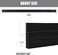 Suptikes 2 Pack Door Draft Stopper，Door Sweep for ExteriorInterior Doors,Door Bottom Seal Dust and Noise Insulation Weather Stripping Draft Guard Insulator, 1. 8" W x 37" L,Black.