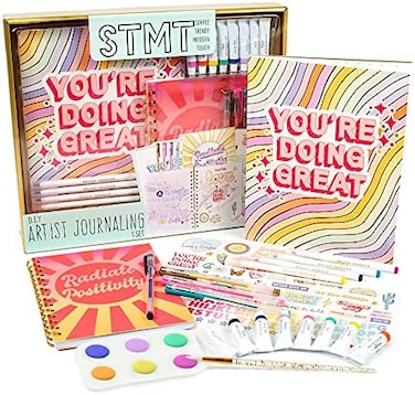 STMT D. I. Y. Artist Stationery Set, Art Journal Kit, Watercolor Kit, DIY Journaling Set for Girls Ages - 8.