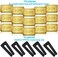 HFYHWT 20 PCS Ceiling Fan Balance Kit, High calibration Fan Balancing Kit Including 5 Pcs Resilient Fan Balance Clips and 15 Pcs Metal Self-Adhesive 3G Weight, suitable for Unbalanced Blades.