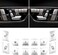 Jaronx Compatible with Mercedes Benz Door Lock Button Cover and Seat Memory Button Cover Sticker Door Button Covers for B-Class W246,C-Class W204,E-Class W212,ML W166,CLA,GLK X204,GL X166,CLS (12PCS.