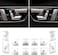 Jaronx Compatible with Mercedes Benz Door Lock Button Cover and Seat Memory Button Cover Sticker Door Button Covers for B-Class W246,C-Class W204,E-Class W212,ML W166,CLA,GLK X204,GL X166,CLS (12PCS.