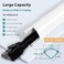 ZhiYo 85in Corner Cable Cover, Paintable Corner Cord Cover, Cable Management Channel for Wall Corner, Floor Baseboard, Ceiling - 5 X L 17in.