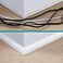 ZhiYo 85in Corner Cable Cover, Paintable Corner Cord Cover, Cable Management Channel for Wall Corner, Floor Baseboard, Ceiling - 5 X L 17in.