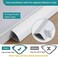 ZhiYo 85in Corner Cable Cover, Paintable Corner Cord Cover, Cable Management Channel for Wall Corner, Floor Baseboard, Ceiling - 5 X L 17in.