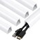 ZhiYo 85in Corner Cable Cover, Paintable Corner Cord Cover, Cable Management Channel for Wall Corner, Floor Baseboard, Ceiling - 5 X L 17in.