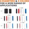 Wirefy 275 Pieces Waterproof Heat Shrink Tubing Kit - 3:1 Double Wall Heat Shrink Tubing - Adhesive Coating - Black Red White Transparent Blue.