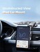 eSamcore iPad Holder for Car, Dashboard Tablet Holder for Car Suction Cup Tablet Car Mount with Large Clamp for All 6"-11" Apple iPad Samsung Galaxy Tab Tablet.