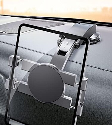 eSamcore iPad Holder for Car, Dashboard Tablet Holder for Car Suction Cup Tablet Car Mount with Large Clamp for All 6"-11" Apple iPad Samsung Galaxy Tab Tablet.