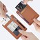 Travelambo Front Pocket Minimalist Leather Slim Wallet RFID Blocking Medium Size.