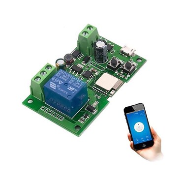 Newgoal wireless jog relay momentary/self-locking switch module DIY smart home remote control wifi relay switch Ewelink App compatible with Alexa Echo Google Home IFTTT (DC1.