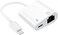DESOFICON Apple MFi Certified Lightning to Ethernet Adapter - 2 in 1 RJ45 Ethernet LAN Network Adapter with Charge Port for iPhone/iPad/iPod, Plug and Play, Supports 100Mbps Network.