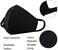 FECEDY 6pcs/Pack Black Mask Windproof Dustproof Masks Breathable Reusable Washed for Outdoor Sport Half Face Earloop Cotton Masks.