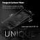 MONOCARBON Carbon-Fiber-Money-Clip-for-Men, Minimalist-Money-Holder for Cash, Strong Elastic Carbon-Fiber-Wallet, Slim and Durable. (Forged Carbon Matte Black.