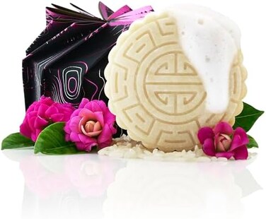 Viori Terrace Garden Shampoo Bar Made with Rice Water - Handcrafted All Natural Shampoo Bars - Sulfate Free Shampoo.