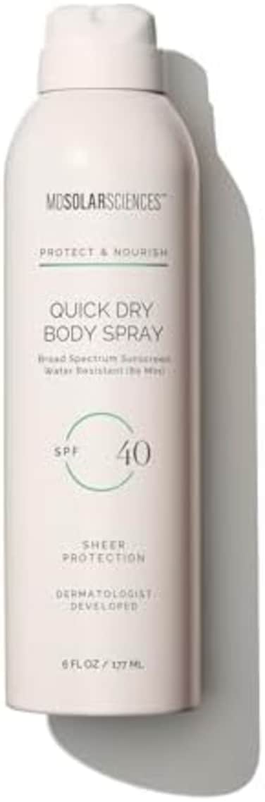 MDSolarSciences MD Solar Sciences Quick Dry Body Spray SPF 40 - Long Lasting, Water Resistant, Reef Friendly Formula - Fast-Drying, Non-Greasy And Lightweight - Nourishes And Protects Everyday - 177ML