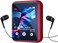 JOLIKE MP3 Player Bluetooth 5. 3 Full Touch Screen Color Screen Mini MP3 Player, HiFi Lossless Music Player with Speakers, FM Radio, Recording, Support up to 128GB (red.
