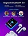 JOLIKE MP3 Player with Bluetooth 5. 0 Portable HiFi Lossless Sound MP3 Music Player and FM Radio Recorder E-Book 2. 4 inch Screen Maximum Support 128GB（Blue.
