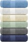 White Classic Luxury Hand Towels for Bathroom-Hotel-Spa-Kitchen-Set - Circlet Egyptian Cotton - 16x30 Inches - Set of 6 (Multi.
