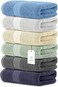White Classic Luxury Hand Towels for Bathroom-Hotel-Spa-Kitchen-Set - Circlet Egyptian Cotton - 16x30 Inches - Set of 6 (Multi.