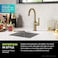 صنبور مطبخ ذو مقبض واحد من طراز Kraus KPF-2822BB Oletto، مقاس 12 بوصة، لون برونزي مصقول.