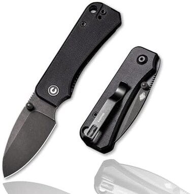 CIVIVI Baby Banter Pocket Folding Knife for EDC, 2. 34" Blade Small Knife with Titanium Thumb Stud Opener C19068S-2.