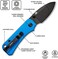 CIVIVI Baby Banter Pocket Folding Knife for EDC, 2. 34" Blade Small Knife with Titanium Thumb Stud Opener C19068S-3 (Blue.