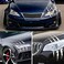 ARAWARA Car Stickers Reflective Monster Claw Scratch Marks Headlight Bumper Sticker Waterproof Decal (White.