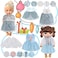 OUFOTAT Girl Doll Clothes and Accessories - 12 Set Alive-Baby Doll Clothes Dress Pajamas Outfits for 12 Inch Boy Girl Baby Dolls - Lovely Unicornss Doll Clothing Casual Wear for Kids Girls Birthday Gi