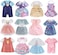 OUFOTAT Girl Doll Clothes and Accessories - 12 Set Alive-Baby Doll Clothes Dress Pajamas Outfits for 12 Inch Boy Girl Baby Dolls - Lovely Unicornss Doll Clothing Casual Wear for Kids Girls Birthday Gi