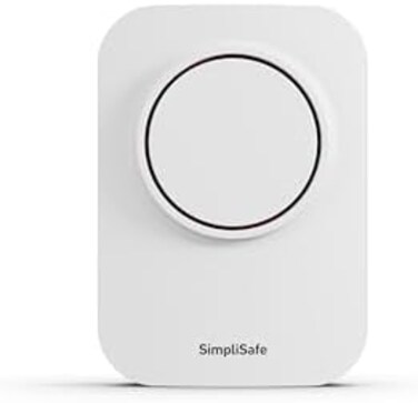 صفارة إنذار لاسلكية إضافية من SimpliSafe بقوة 105 ديسيبل - متوافقة مع نظام الأمان المنزلي (الجيل الجديد).
