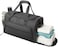SOAEON Gym Bag for Men Women, Small Fitness Workout Sports Bag with Wet PocketShoes Compartment, Water Resistant Overnight Weekender Duffel Bag, Black, ONE SIZE, Simple and Practical.