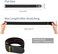 Trilancer Multipurpose Hook and Loop Bundling Elastic Cinch Straps with Anti-Slip Strips (24x2in- Pack of 4.
