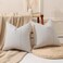 Hckot Black and Beige Patchwork Farmhouse Throw Pillows Covers 18 x 18 Inch, Pack of 2 Striped Decorative Pillow Case for Sofa Couch Bed Chair Modern Boho Decor(Black.