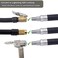 JACO Superior Products Lightning S2X خرطوم تمديد منفاخ الإطارات ذاتي القفل فوهة حاصلة على براءة اختراع محول خرطوم هواء قابل للقفل لمضخات الإطارات (تدفق مفتوح).