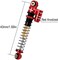 INJORA RC Shock Absorber 4Pcs 43mm Threaded Tele Dampfer Shock Springs High Strength for 1:24 RC Crawler Axial SCX24 AXI90081 Deadbolt (4pcs, Red.