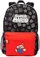 Super Mario Nintendo Backpack For BoysGirlsKids Toad Mushroom Black School Rucksack 16&rdquo;Gamer Bag With Adjustable Straps One Size.