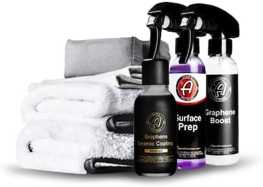 Adam's Polishes Advanced Graphene Ceramic Coating - Black, 10H Hardness, 9Years Protection, UV Technology, Car Detailing, Paint Correction, Coating for Auto.