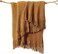 lifein Fall Throw Blanket for Couch-Soft Boho Bed Throw Blankets,Cozy Brown Knitted Chenille Throw,Small Farmhouse Lightweight BlanketThrow for Autumn,Woman,Chair,Sofa,Home Decor(Golden Brown,60*80".