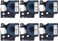 Fanooma Compatible 18443 Rhino Vinyl Industrial Label Tape Replacement for DYMO Rhino Pro 4200 5200 5000 6000 Machine, 6Pcs Permanent Labeling Maker Tape 9mm Refills, Black on White, 3/8 Inch x 18 Ft.