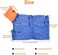 Catcan Breathable Mesh Anti Scratch Adjustable Cat Grooming Bag for Nail Trimming, Bathing - Polyester Soft Cat Washing Bag (Blue-Orange.