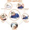 Catcan Breathable Mesh Anti Scratch Adjustable Cat Grooming Bag for Nail Trimming, Bathing - Polyester Soft Cat Washing Bag (Blue-Orange.
