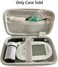 YHENCY Hard Shell Diabetic Supplies Bag Carrying Case Organizer For Diabetes Testing Kit, Blood Glucose Monitor Kit with Meter, Blood Sugar Test Strips, Lancets, Lancing Device, Alcohol Wipe (A-Gray,