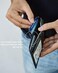 SERMAN BRANDS Mens Slim Bifold Wallet RFID Blocking Minimalist Front Pocket Wallets for Men - ThinStylish, Modern Black Elite, Slim, Minimalist.
