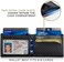 SERMAN BRANDS Mens Slim Bifold Wallet RFID Blocking Minimalist Front Pocket Wallets for Men - ThinStylish, Modern Black Elite, Slim, Minimalist.