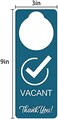 Blirik Vacant Occupied Sign, 2 Pack, Double Sided,Door Hanger Sign for Home Office Restroom Conference Hotels Hospital,Indicator Tells Whether Room Vacant or Occupied (PVC，9'' x 3''.