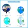 Zhanmai 48 Pieces Globe Earth Balloons, Foil Planet World Map Latex Balloons for Travel Themed Party Holidays Around the World Decorations Earth Day Supplies, 8 Pcs 22 Inch and 40 Pcs 12 Inch.