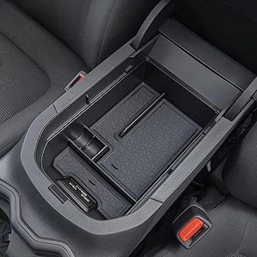 JDMCAR Center Console Tray Organizer Compatible with 2023 Toyota RAV4 2022 2021 2020 2019 Accessories, Armrest Insert Container ABS Material Secondary Storage Box.