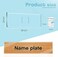 Jetec 15 Pieces Acrylic Wall Name Plate with 50 Pieces Double Sided Foam Tape Clear Door Name Platel Frame Horizontal Acrylic Wall Name Sign Holder for Office Cubicles Store Classroom, 2 x 5 Inch.